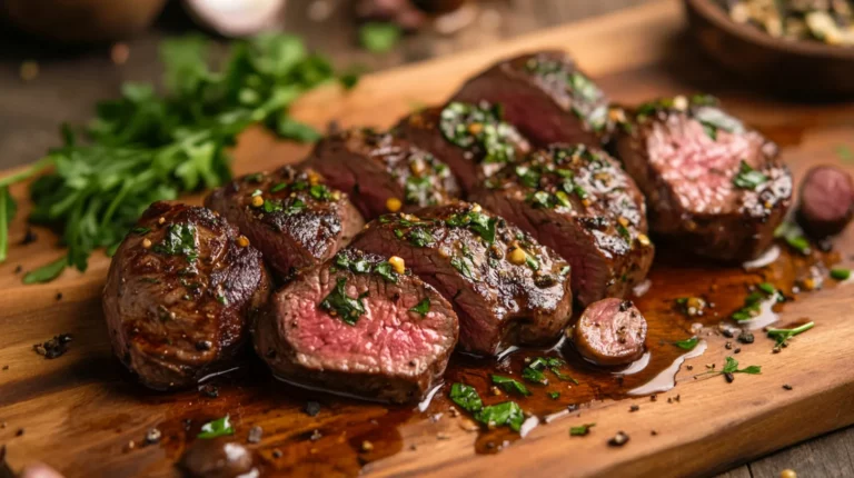 Smoky Maple Dijon Glazed Venison Tenderloin