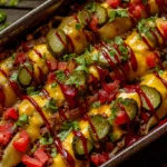 Loaded Cheeseburger Stuffed Pasta Shells