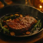 Balsamic Marinated Venison Steak