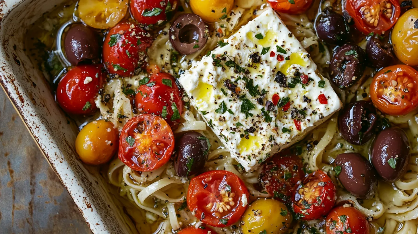Baked Feta Pasta with Cherry Tomatoes and Olives: How to Make a Delicious Dish