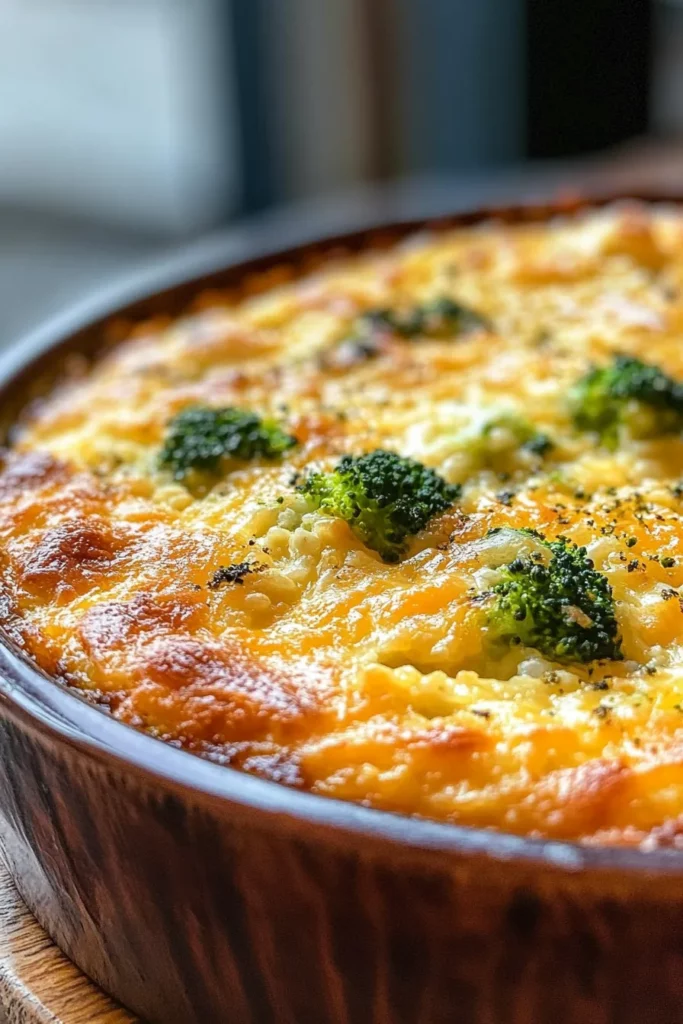 Cheesy Broccoli and Rice Casserole