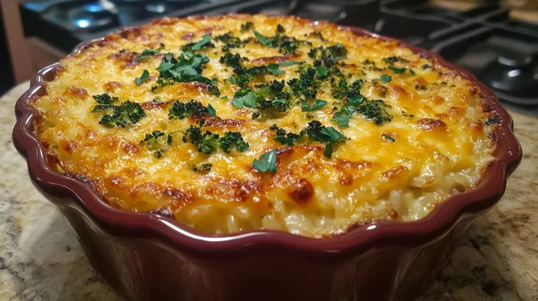 Cheesy Broccoli and Rice Casserole
