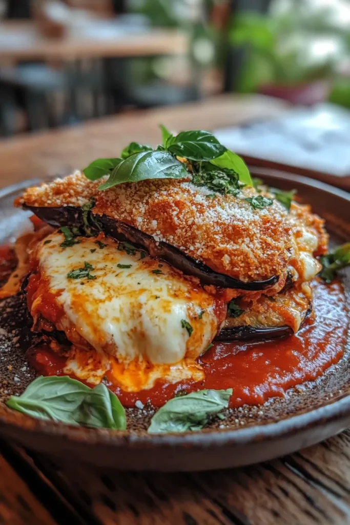 Crispy Baked Eggplant Parmesan