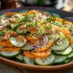 Cucumber and Carrot Salad with Mustard and Honey