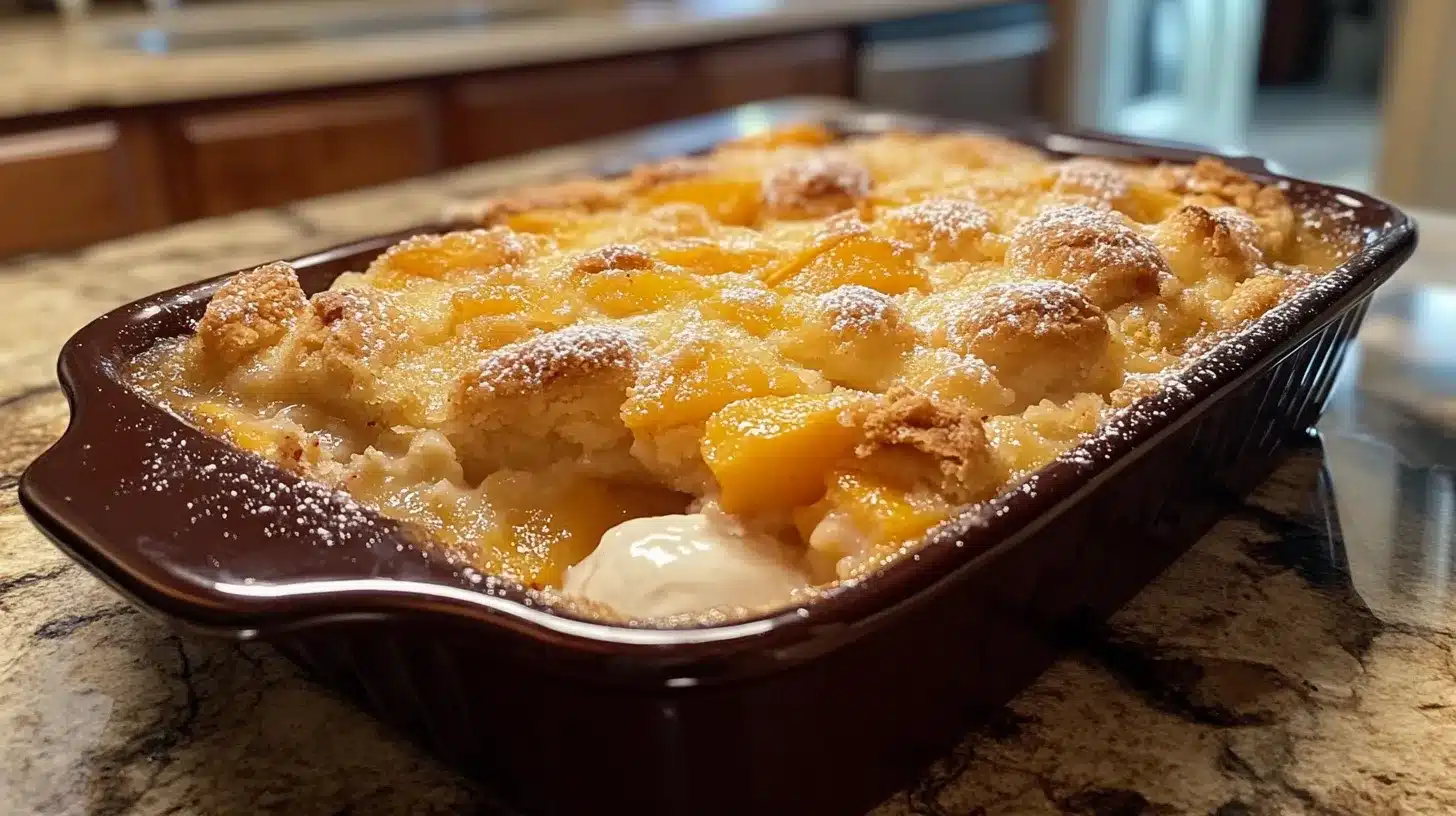 Gluten Free Peach Cobbler