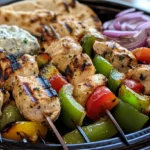 Greek Chicken Souvlaki with Tzatziki Sauce