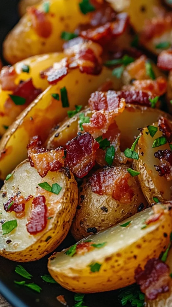 Honey Bacon Roasted Potatoes