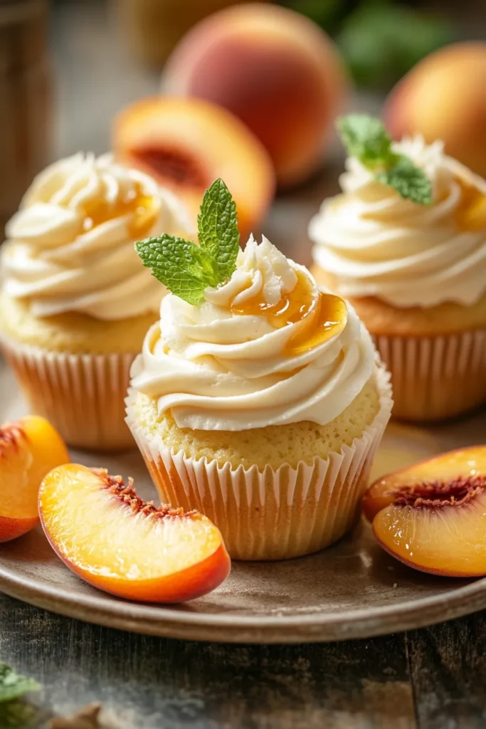 Honey Peach Cream Cheese Cupcakes Recipe: Best Summer Treat! 6 Honey Peach Cream Cheese Cupcakes Recipe