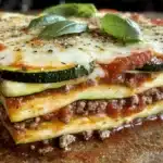 Layered Zucchini Ground Beef Casserole