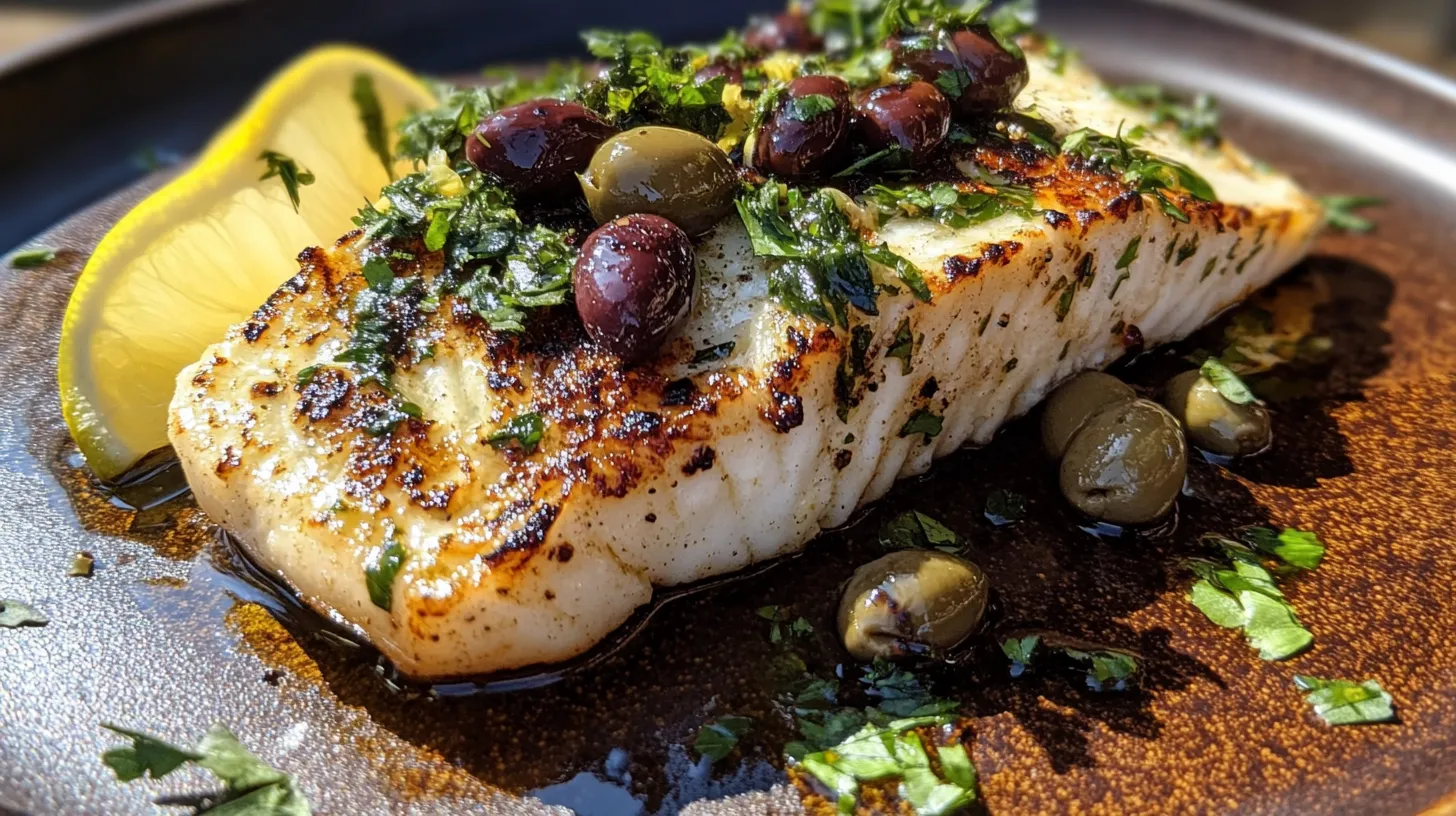 Lemon Herb Grilled Sea Bass with Capers and Olives: Best Grilling Recipe for Summer