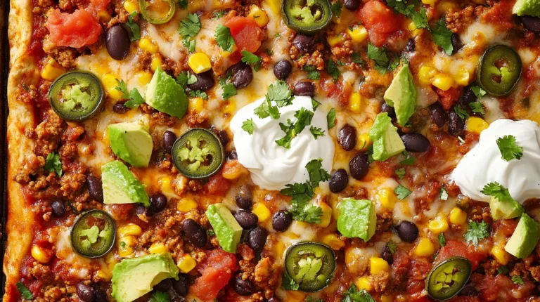 Loaded Mexican White Trash Casserole