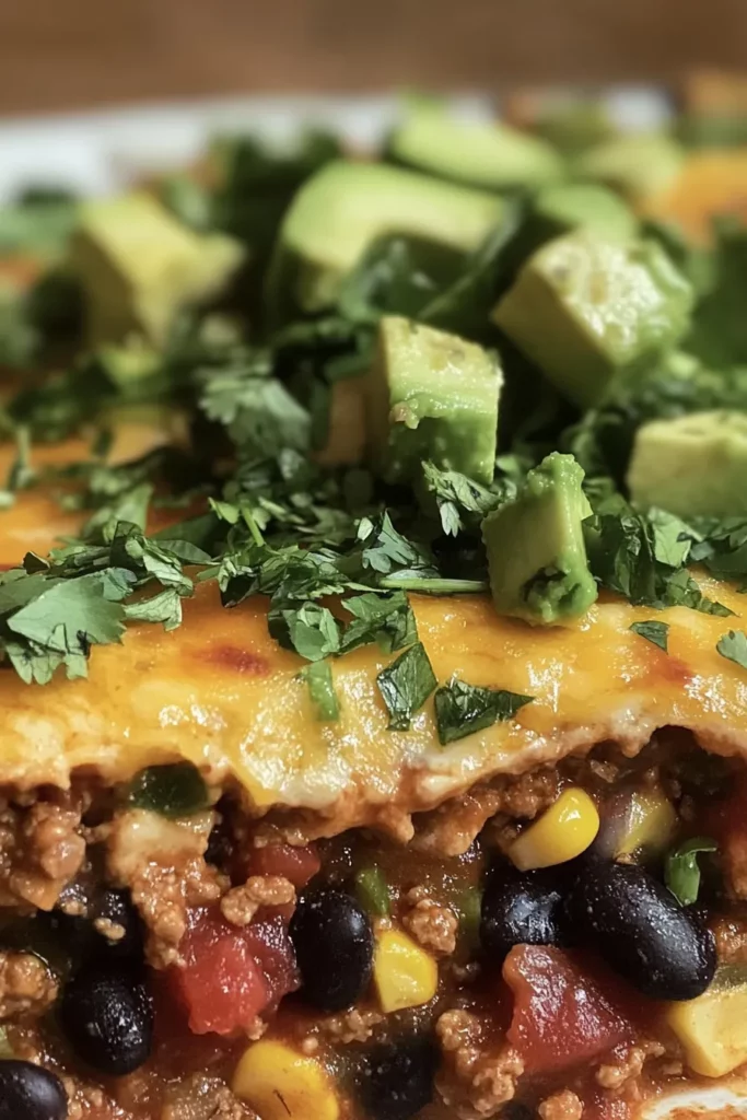 Loaded Mexican White Trash Casserole
