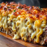 Mac and Cheese Meatloaf Casserole