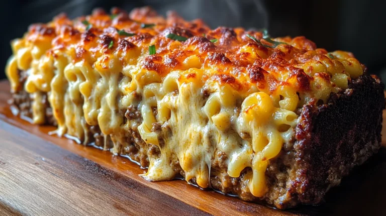 Mac and Cheese Meatloaf Casserole