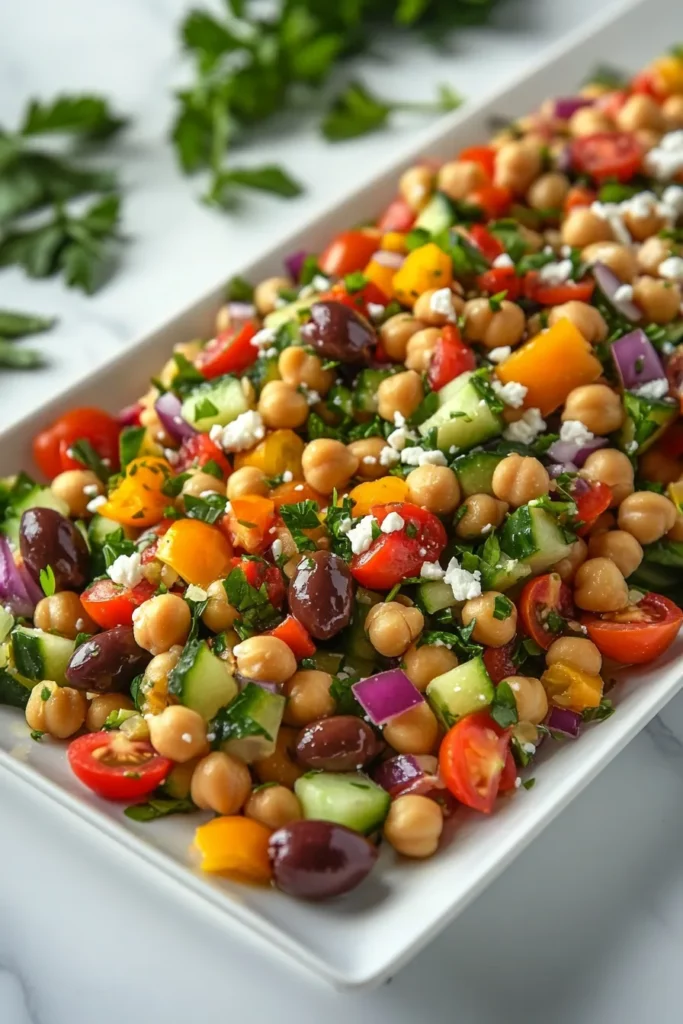 Mediterranean Chickpea Salad with Lemon Vinaigrette: The Best Summer Dish 5 Mediterranean Chickpea Salad with Lemon Vinaigrette