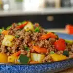 Mediterranean Ground Beef Stir-Fry