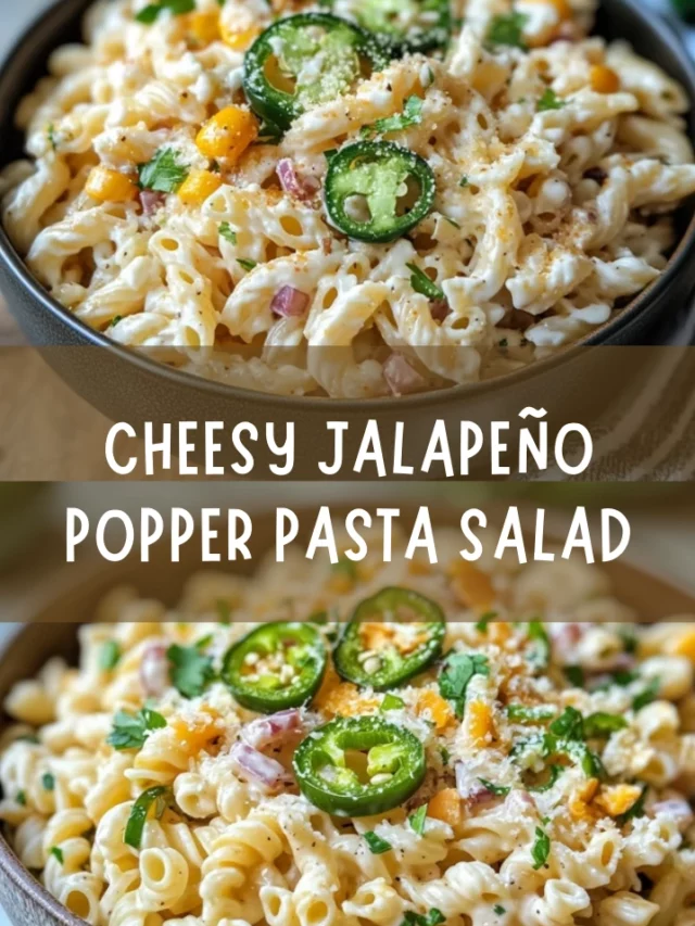 Cheesy Jalapeño Popper Pasta Salad