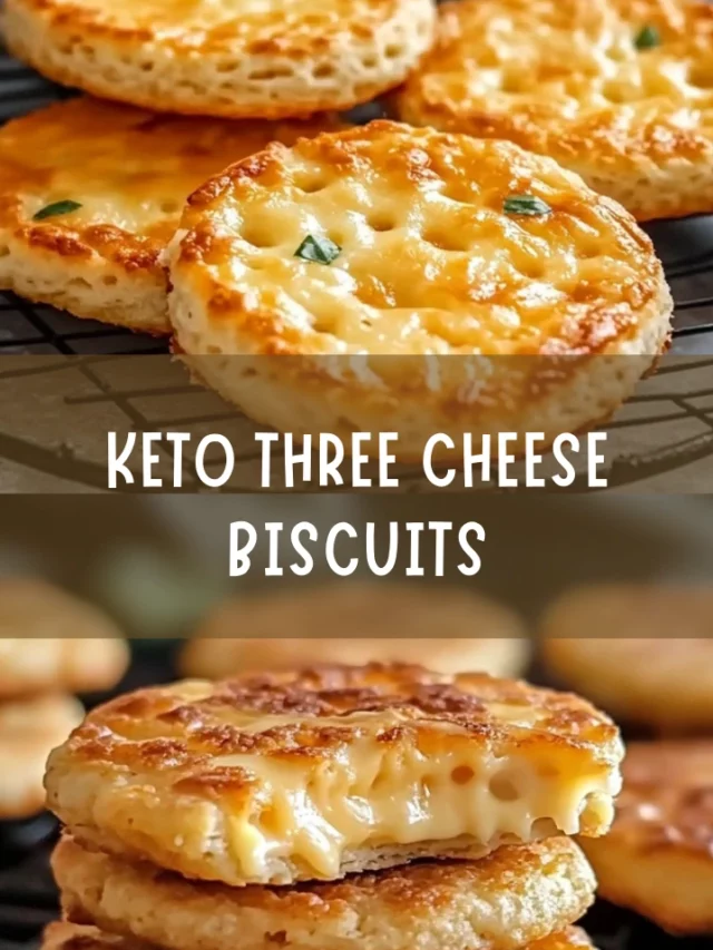 Keto Three Cheese Biscuits