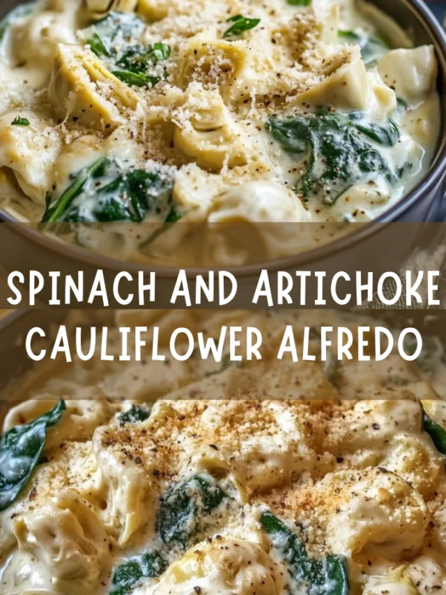 Spinach and Artichoke Cauliflower Alfredo