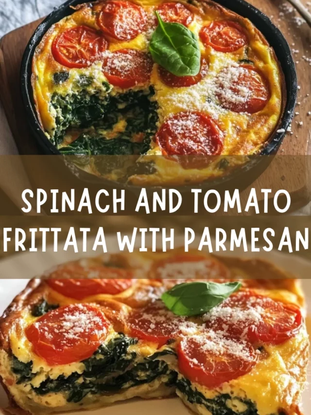 Spinach and Tomato Frittata with Parmesan