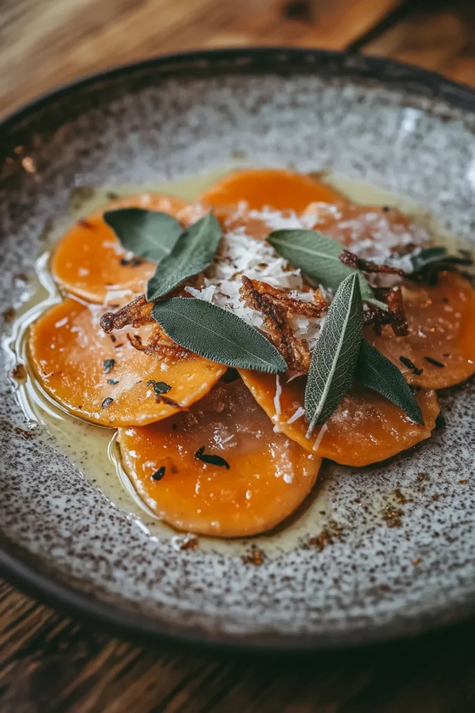 sweet potato ravioli