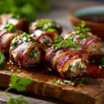 Deer Bombs with Italian Dressing Drizzle