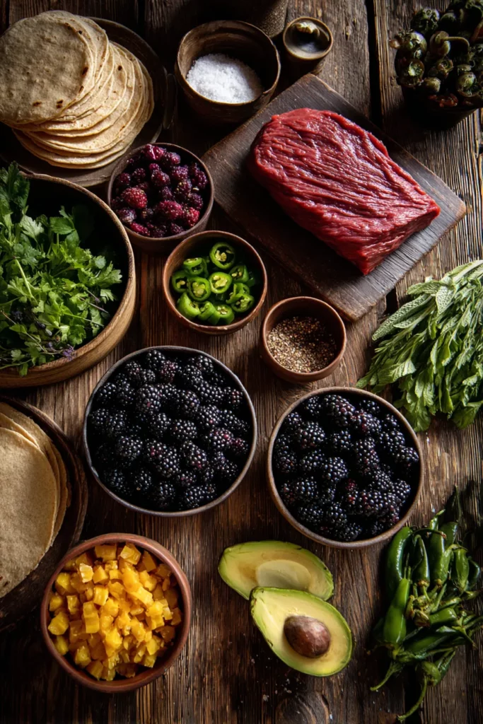 Ultimate Venison Backstrap Tacos with Blackberry-Chipotle Salsa Recipe 6 Venison Backstrap Tacos with Blackberry-Chipotle Salsa