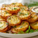 Air fryer sliced potatoes crispy side dish