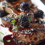 Blackberry-chipotle Venison Chops
