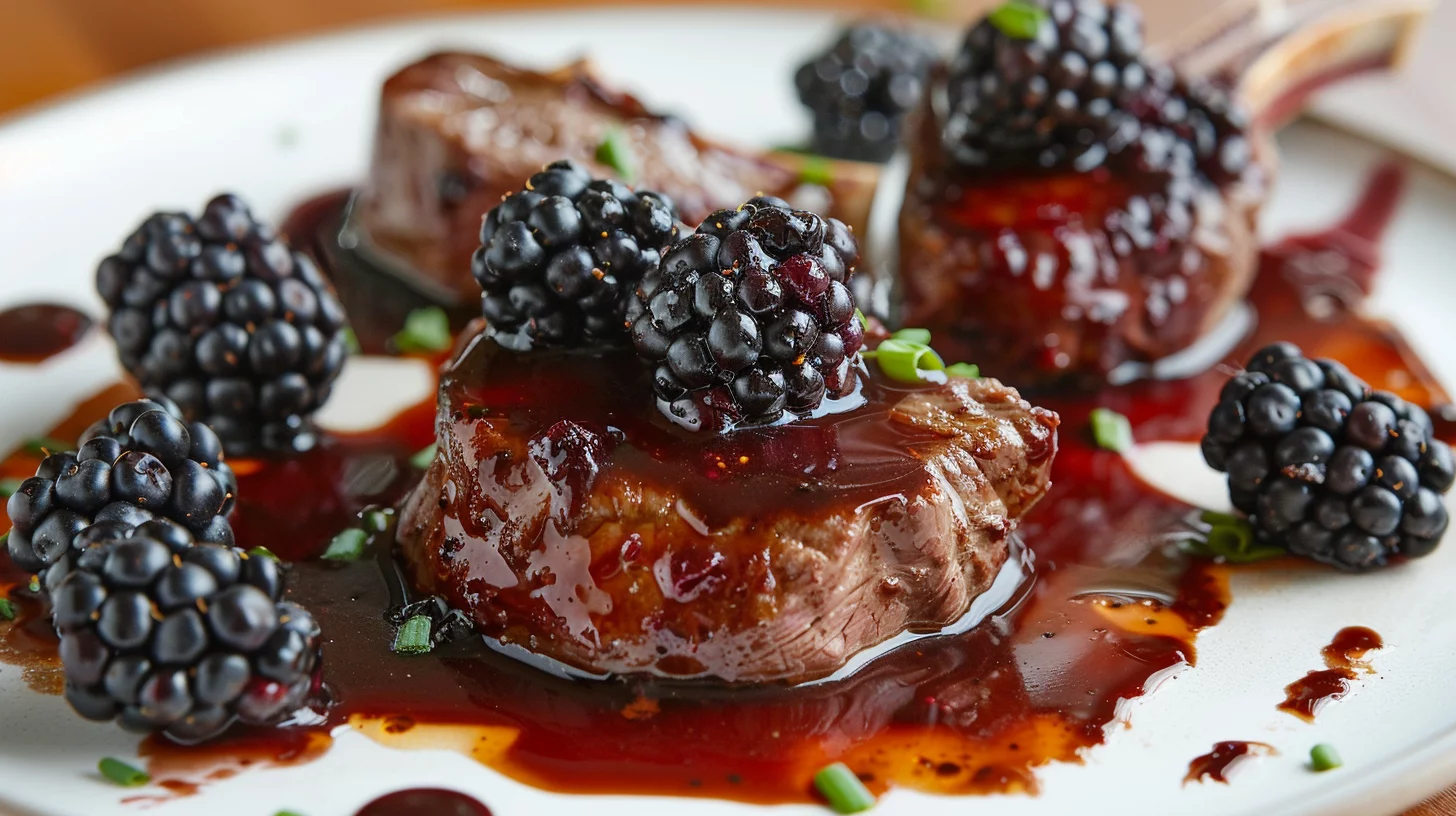 Blackberry-chipotle Venison Chops