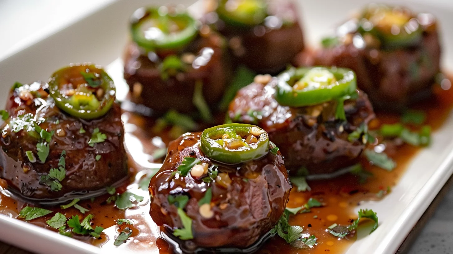 Candied Jalapeño Venison Bites