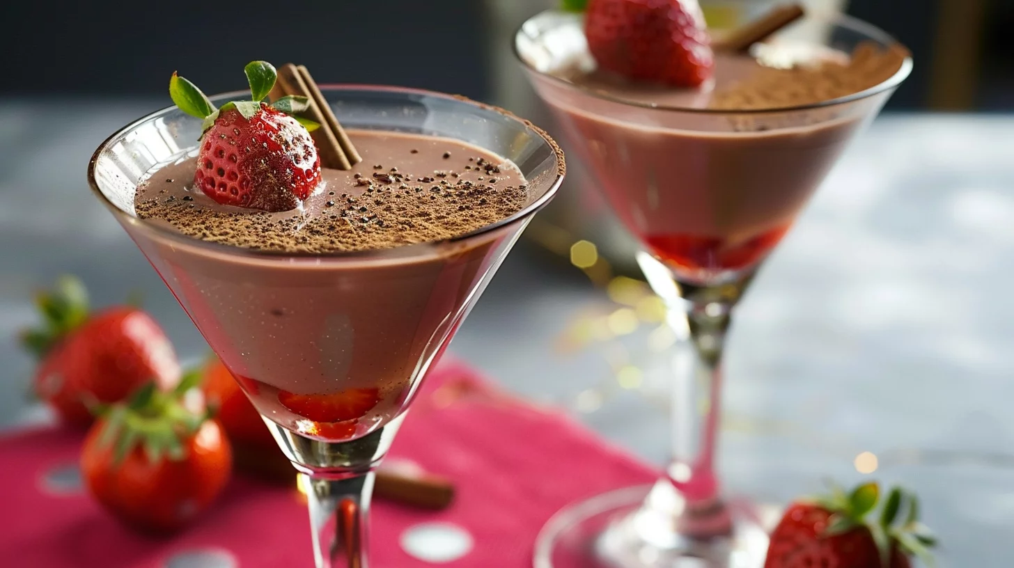 Chocolate Covered Strawberry Mocktail