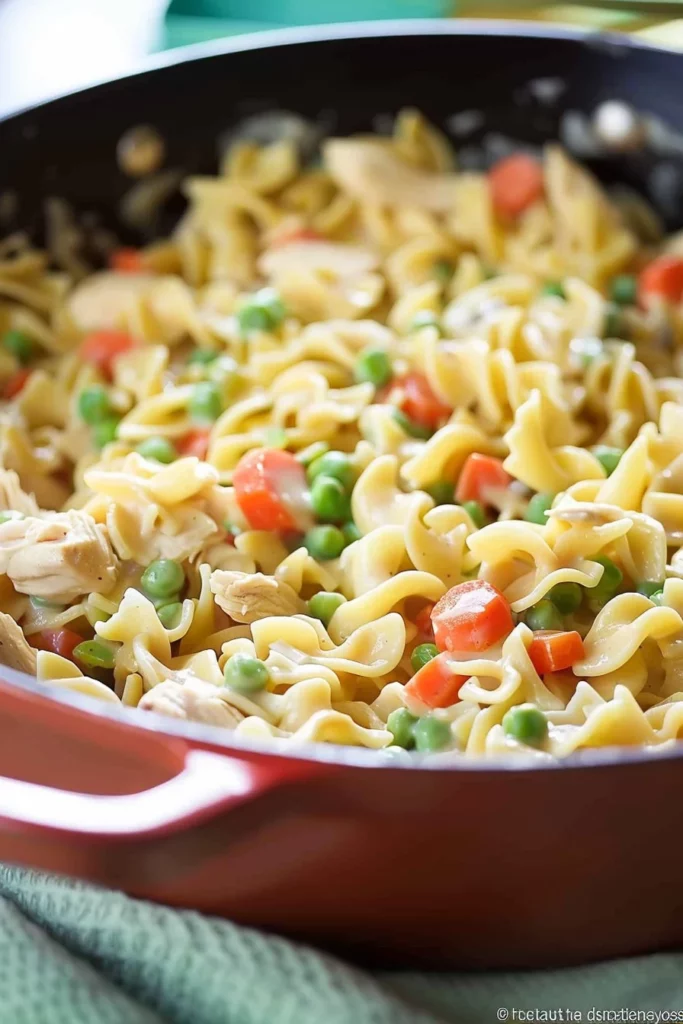 Creamy Chicken Pot Pie Pasta Skillet Ultimate Recipe