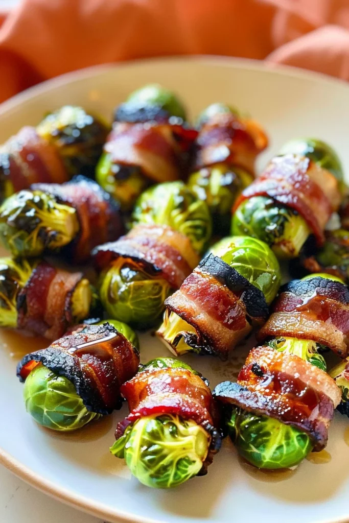Crispy Bacon-wrapped Brussels With Maple Garlic Glaze Ultimate Recipe