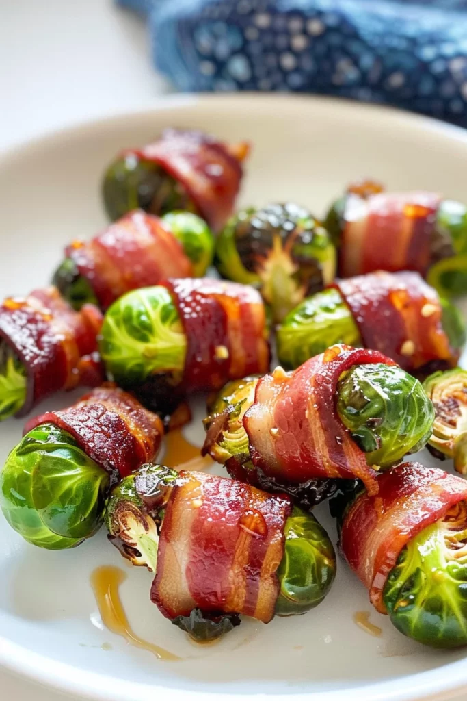 Crispy Bacon-wrapped Brussels With Maple Garlic Glaze Ultimate Recipe