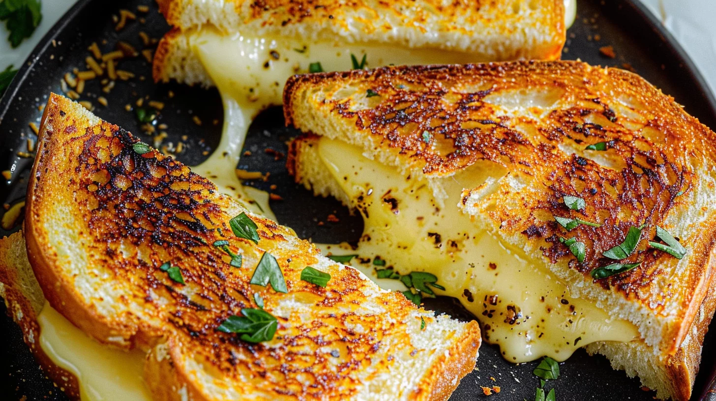 Garlic Bread Grilled Cheese