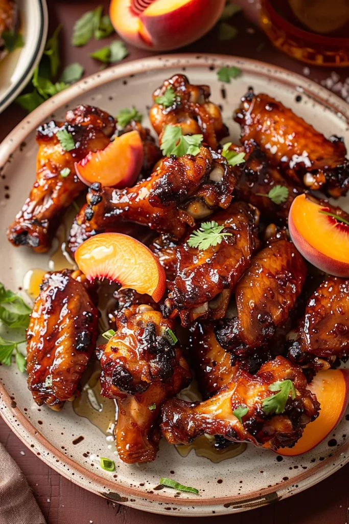 Hot Honey Peach Wings: Perfectly Sweet and Spicy Delight