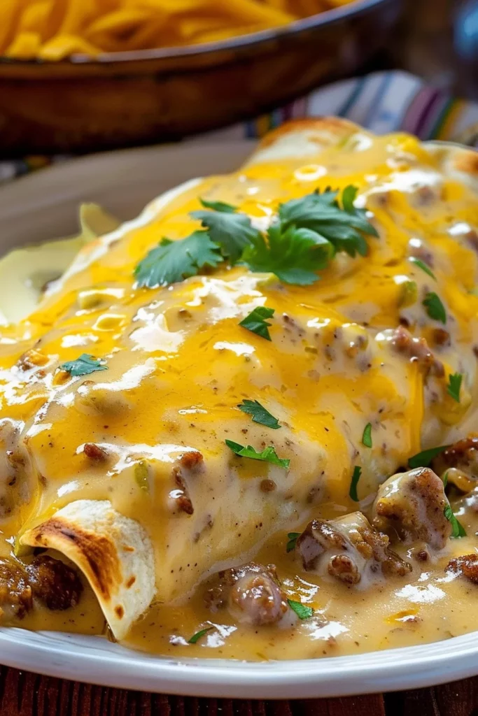 Southern Breakfast Enchiladas With Sausage Gravy Delight