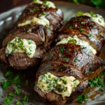 Stuffed Venison Backstrap With Jalapeño Cream Cheese and Garlic Butter Glaze