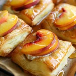 Upside Down Peach Puff Pastry
