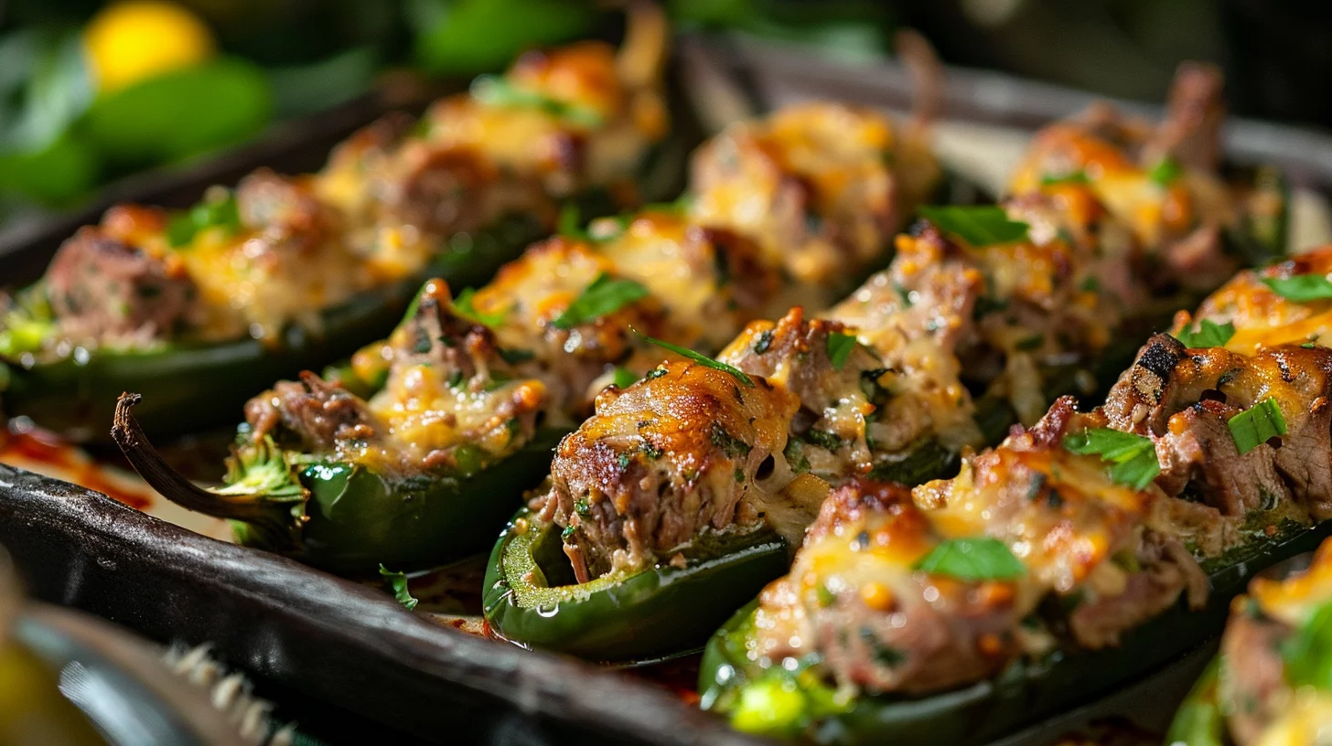 Venison Stuffed Jalapeño Bombs With Smoked Gouda