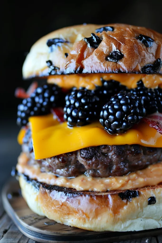 Bacon Blackberry Cheesecake Burger: Ultimate Indulgence in Every Bite 12 Bacon Blackberry Cheesecake Burger: Ultimate Indulgence in Every Bite