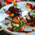 Bacon Wrapped Venison With Spicy Cream Cheese