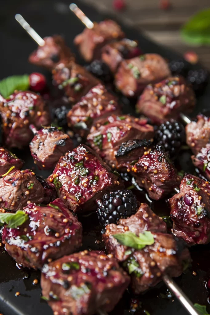 Blackberry-Habanero Venison Kebabs: Fiery Flavor Explosion