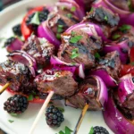 Blackberry-Habanero Venison Kebabs