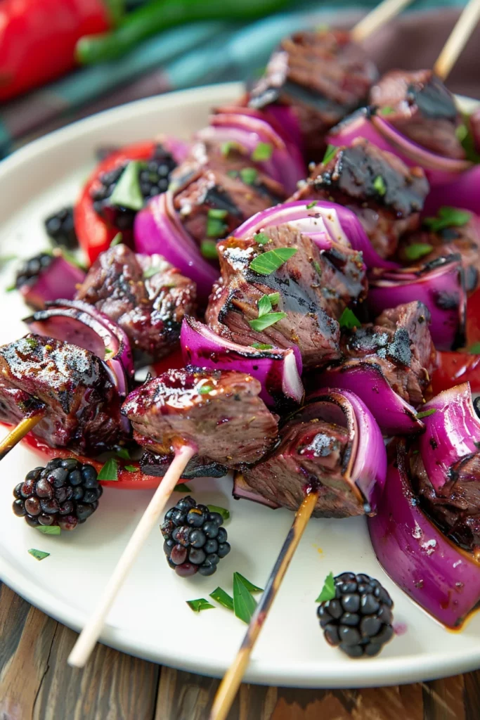 Blackberry-Habanero Venison Kebabs: Fiery Flavor Explosion