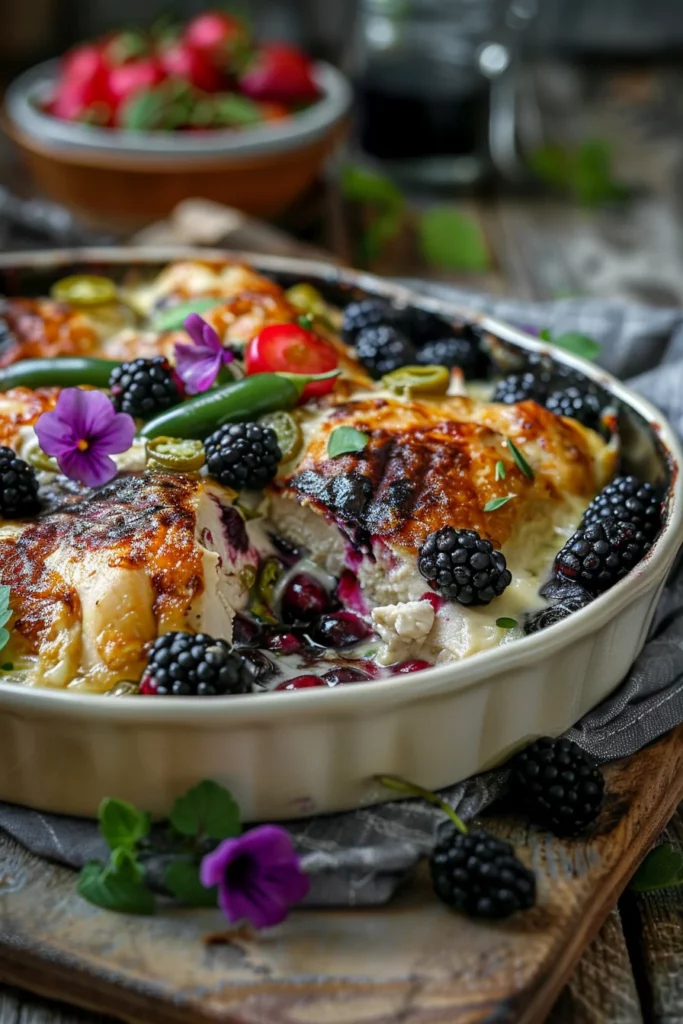 Blackberry Jalapeño Cream Cheese Chicken Bake: Bold Flavor Explosion 6 Blackberry Jalapeño Cream Cheese Chicken Bake: Bold Flavor Explosion