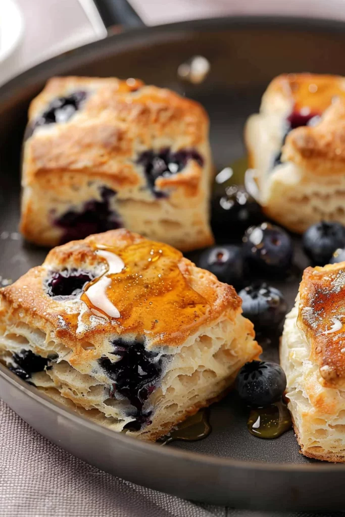 Blueberry Biscuits: Irresistibly Golden & Buttery Delight