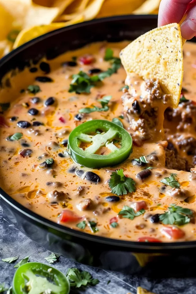 Cheesy Jalapeño Venison Queso Dip: Irresistibly Spicy & Mouthwatering