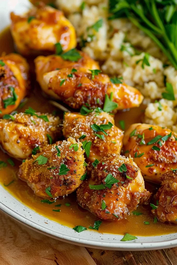 Cowboy Butter Chicken Bites With Garlic Parmesan Crust - Irresistibly Flavorful Chicken Delight